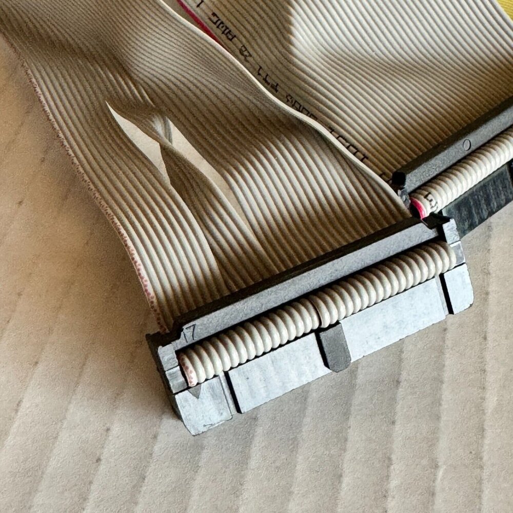 Lot of (3) IDE CD ROM Flat Data Cable Ribbon Connectors (Untested) - Picture 4 of 9
